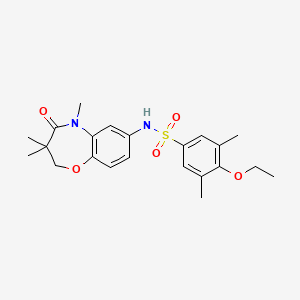 4-ethoxy-3,5-dimethyl-N-(3,3,5-trimethyl-4-oxo-2,3,4,5-tetrahydrobenzo[b][1,4]oxazepin-7-yl)benzenesulfonamide