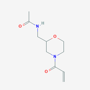 N-[(4-Prop-2-enoylmorpholin-2-yl)methyl]acetamide