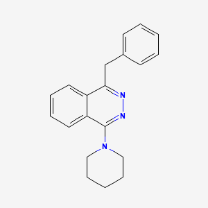 molecular formula C20H21N3 B2749609 1-Benzyl-4-piperidinophthalazine CAS No. 304885-21-0