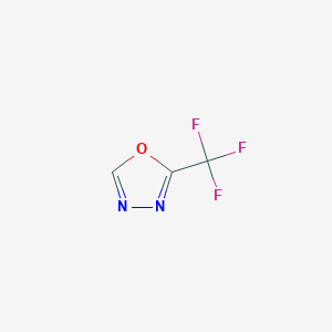 molecular formula C3HF3N2O B2749628 2-(Trifluoromethyl)-1,3,4-oxadiazole CAS No. 1260901-93-6
