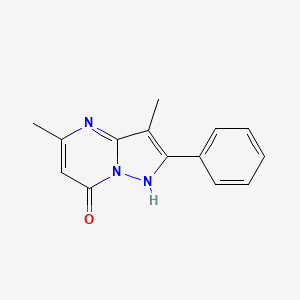 molecular formula C14H13N3O B2749638 3,5-Dimethyl-2-phenylpyrazolo[1,5-a]pyrimidin-7-ol CAS No. 332899-45-3