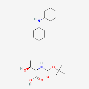 molecular formula C21H40N2O5 B2749644 二环己胺 (2S,3S)-2-((叔丁氧羰基)氨基)-3-羟基丁酸酯 CAS No. 1464025-91-9