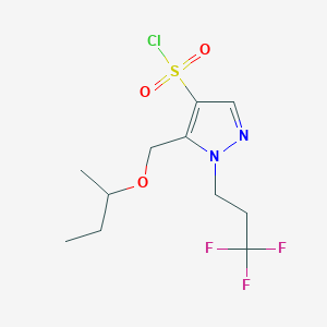 5-(sec-butoxymethyl)-1-(3,3,3-trifluoropropyl)-1H-pyrazole-4-sulfonyl chloride