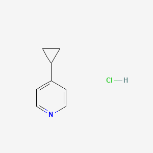 molecular formula C8H10ClN B2749674 4-Cyclopropylpyridine hydrochloride CAS No. 5046-52-6