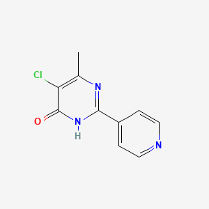 5-Chloro-6-methyl-2-(pyridin-4-yl)pyrimidin-4-ol