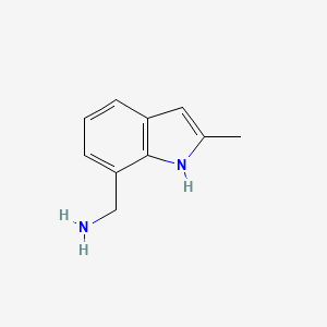 molecular formula C10H12N2 B2749694 (2-甲基-1H-吲哚-7-基)甲胺 CAS No. 933743-48-7