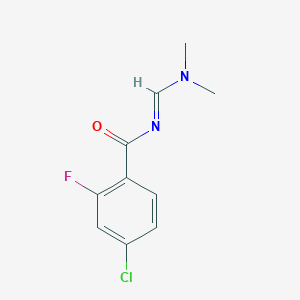 4-Chloro-N-(dimethylaminomethylidene)-2-fluorobenzamide