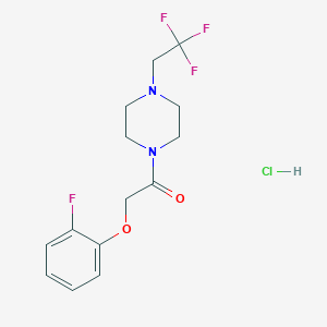 2-(2-Fluorophenoxy)-1-(4-(2,2,2-trifluoroethyl)piperazin-1-yl)ethanone hydrochloride
