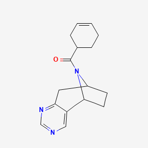 cyclohex-3-en-1-yl((5R,8S)-6,7,8,9-tetrahydro-5H-5,8-epiminocyclohepta[d]pyrimidin-10-yl)methanone