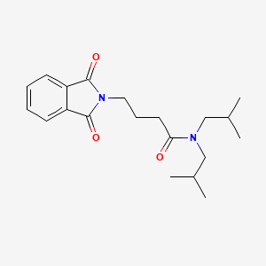 molecular formula C20H28N2O3 B2749707 4-(1,3-二氧杂异喹啉-2-基)-N,N-双(2-甲基丙基)丁酰胺 CAS No. 293760-87-9