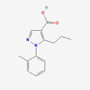 1-(2-methylphenyl)-5-propyl-1H-pyrazole-4-carboxylic acid