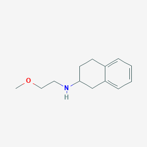 molecular formula C13H19NO B2749709 N-(2-methoxyethyl)-1,2,3,4-tetrahydronaphthalen-2-amine CAS No. 55218-07-0