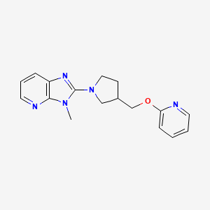 molecular formula C17H19N5O B2749712 3-Methyl-2-[3-(pyridin-2-yloxymethyl)pyrrolidin-1-yl]imidazo[4,5-b]pyridine CAS No. 2415491-33-5