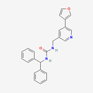 1-(Diphenylmethyl)-3-{[5-(furan-3-yl)pyridin-3-yl]methyl}urea