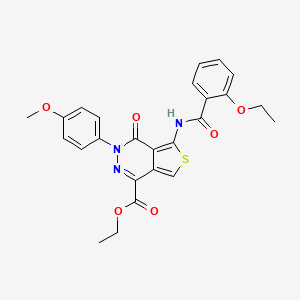 Ethyl 5-(2-ethoxybenzamido)-3-(4-methoxyphenyl)-4-oxo-3,4-dihydrothieno[3,4-d]pyridazine-1-carboxylate