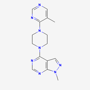 1-Methyl-4-[4-(5-methylpyrimidin-4-yl)piperazin-1-yl]pyrazolo[3,4-d]pyrimidine