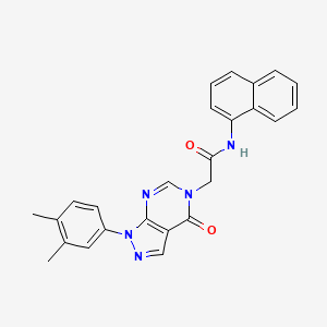 2-(1-(3,4-dimethylphenyl)-4-oxo-1H-pyrazolo[3,4-d]pyrimidin-5(4H)-yl)-N-(naphthalen-1-yl)acetamide