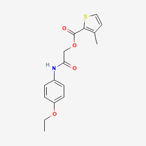 molecular formula C16H17NO4S B2749749 2-((4-乙氧苯基)氨基)-2-氧乙基-3-甲基硫苯-2-羧酸酯 CAS No. 474376-12-0