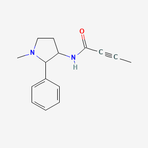 N-(1-methyl-2-phenylpyrrolidin-3-yl)but-2-ynamide