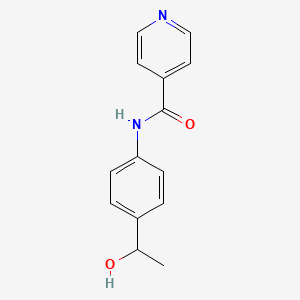 N-[4-(1-hydroxyethyl)phenyl]pyridine-4-carboxamide