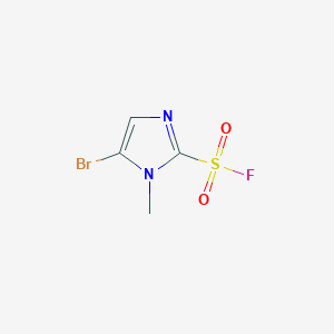 molecular formula C4H4BrFN2O2S B2749773 5-溴-1-甲基咪唑-2-磺酰氟 CAS No. 2344677-85-4