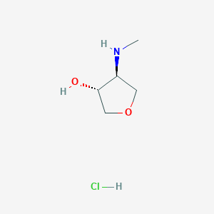 trans-4-(Methylamino)tetrahydro-3-furanol hydrochloride