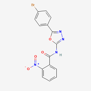 N-[5-(4-bromophenyl)-1,3,4-oxadiazol-2-yl]-2-nitrobenzamide