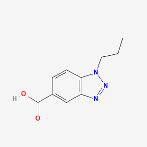 molecular formula C10H11N3O2 B2749802 1-Propyl-1,2,3-benzotriazole-5-carboxylic acid CAS No. 691363-12-9