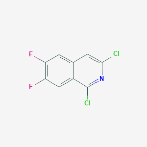 molecular formula C9H3Cl2F2N B2749804 1,3-Dichloro-6,7-difluoroisoquinoline CAS No. 2092310-58-0
