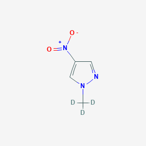 molecular formula C4H5N3O2 B2749815 1-(Methyl-D3)-4-nitro-1H-pyrazole CAS No. 1447606-92-9