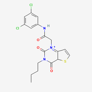 2-{3-butyl-2,4-dioxo-1H,2H,3H,4H-thieno[3,2-d]pyrimidin-1-yl}-N-(3,5-dichlorophenyl)acetamide