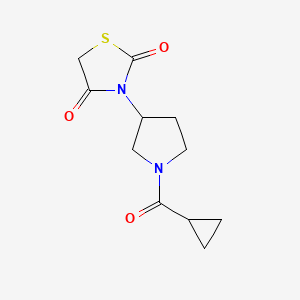 3-(1-(Cyclopropanecarbonyl)pyrrolidin-3-yl)thiazolidine-2,4-dione