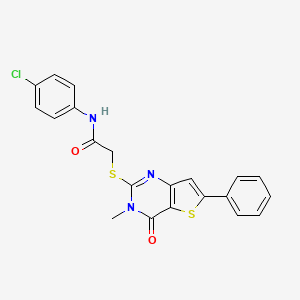 molecular formula C21H16ClN3O2S2 B2749840 N'-(5-chloro-2-methylphenyl)-N-methyl-N-(2-{5-[4-(pyrrolidin-1-ylcarbonyl)phenyl]-1,2,4-oxadiazol-3-yl}ethyl)urea CAS No. 1105252-23-0