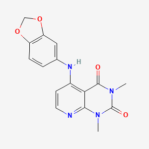 5-(benzo[d][1,3]dioxol-5-ylamino)-1,3-dimethylpyrido[2,3-d]pyrimidine-2,4(1H,3H)-dione