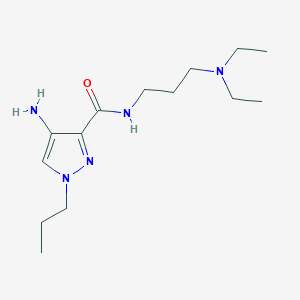 4-Amino-N-[3-(diethylamino)propyl]-1-propyl-1H-pyrazole-3-carboxamide