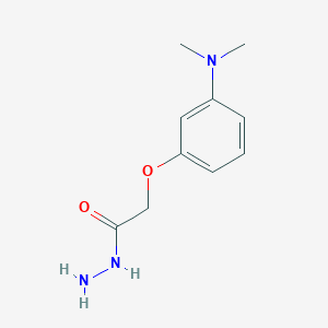 molecular formula C10H15N3O2 B2749872 2-[3-(Dimethylamino)phenoxy]acetohydrazide CAS No. 1024213-50-0