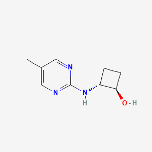 molecular formula C9H13N3O B2749874 (1R,2R)-2-[(5-Methylpyrimidin-2-yl)amino]cyclobutan-1-ol CAS No. 1867938-20-2