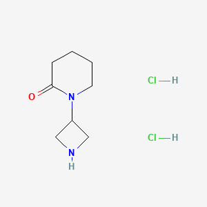 molecular formula C8H16Cl2N2O B2749884 1-(Azetidin-3-yl)piperidin-2-one dihydrochloride CAS No. 2126177-75-9