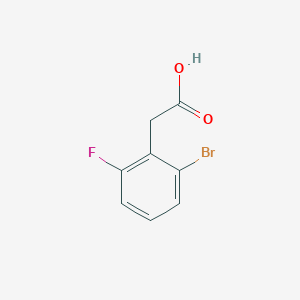 molecular formula C8H6BrFO2 B2749889 2-Bromo-6-fluorophenylacetic acid CAS No. 1214322-99-2