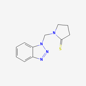 1-(1H-1,2,3-Benzotriazol-1-ylmethyl)pyrrolidine-2-thione