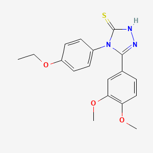 3-(3,4-dimethoxyphenyl)-4-(4-ethoxyphenyl)-4,5-dihydro-1H-1,2,4-triazole-5-thione