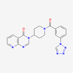 3-(1-(3-(1H-tetrazol-1-yl)benzoyl)piperidin-4-yl)pyrido[2,3-d]pyrimidin-4(3H)-one