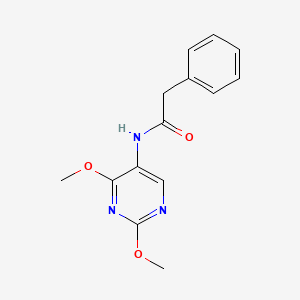molecular formula C14H15N3O3 B2749906 N-(2,4-dimethoxypyrimidin-5-yl)-2-phenylacetamide CAS No. 1448054-99-6