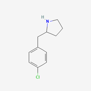 molecular formula C11H14ClN B2749922 2-(4-Chlorobenzyl)pyrrolidine CAS No. 66162-29-6