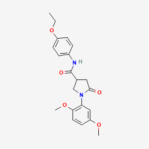 1-(2,5-dimethoxyphenyl)-N-(4-ethoxyphenyl)-5-oxopyrrolidine-3-carboxamide