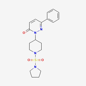 6-Phenyl-2-(1-pyrrolidin-1-ylsulfonylpiperidin-4-yl)pyridazin-3-one