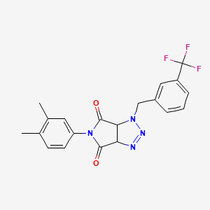 5-(3,4-dimethylphenyl)-1-(3-(trifluoromethyl)benzyl)-1,6a-dihydropyrrolo[3,4-d][1,2,3]triazole-4,6(3aH,5H)-dione