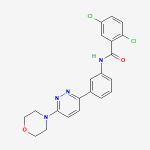 2,5-dichloro-N-(3-(6-morpholinopyridazin-3-yl)phenyl)benzamide