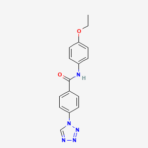 molecular formula C16H15N5O2 B2749953 N-(4-乙氧基苯基)-4-(1H-噻唑并-1-基)苯甲酰胺 CAS No. 332352-04-2