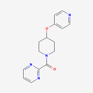(4-(Pyridin-4-yloxy)piperidin-1-yl)(pyrimidin-2-yl)methanone